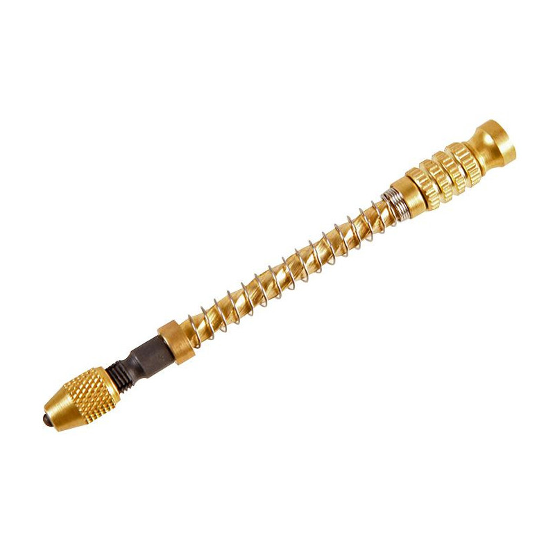 D02331 Duratool Hand Drill  Archimedes  Gold  100 mm Overall