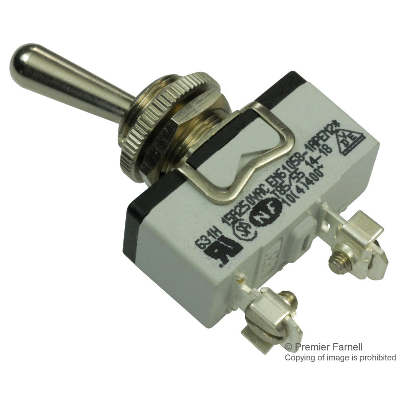 Apem (631H) Toggle Switch  On-Off  SPST  Non Illuminated