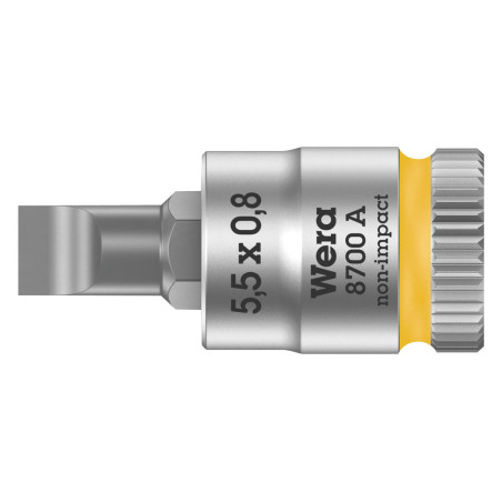 Wera (8700 0.8MM) Hex Driver Bit  Slotted  0.8mm x 5.5mm  28mm