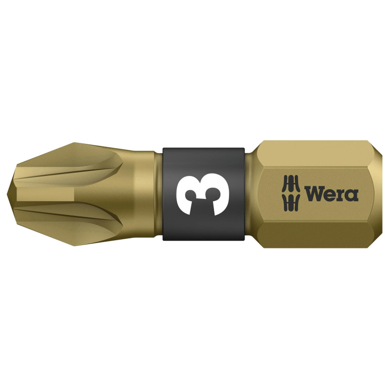 Wera (05056714001) Hex Driver Bit  Pozidriv  PZ3 Bit  25 mm Overall