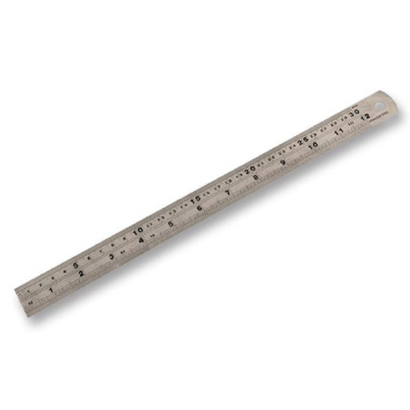 Duratool, Ruler, Stainless Steel, Double Sided for Imperial/Metric , D00246