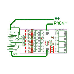 Li-ion Lithium 18650 Battery BMS Protection Board