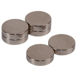 Duratool  Magnets  Button  Rare Earth  12mm x 3mm  Pack of 6  D01767