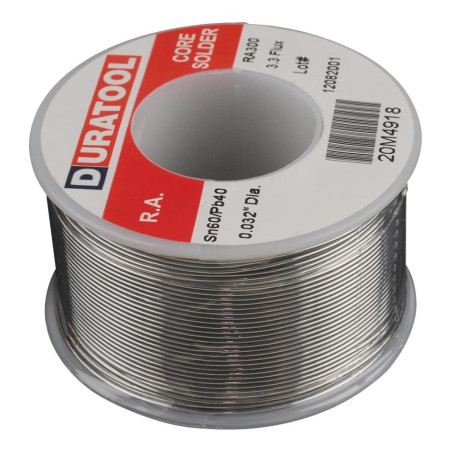 Duratool SPC22124 Solder Wire, 60/40, 0.81mm Diameter, 227g