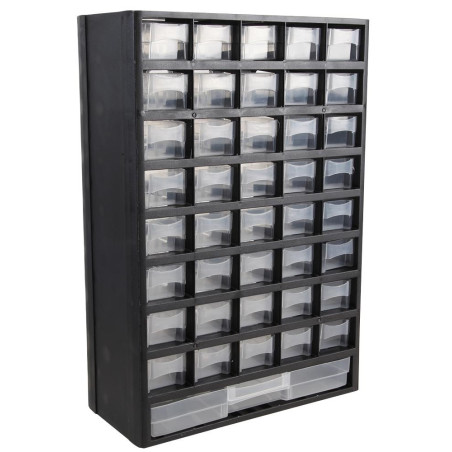 Duratool D00465 Storage Cabinet, Wall Mount, 40 Compartments