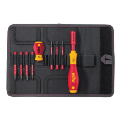 Wiha (41233) Screwdriver Set  Slotted  Pozidrive  9 Pieces