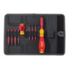 Wiha (41233) Screwdriver Set  Slotted  Pozidrive  9 Pieces