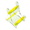 Acrylic Transparent Portable Phone Stand/Card Holder - Yellow