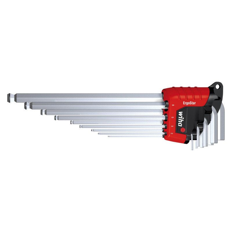 Wiha (37351) Hex Key Set  L-Key  Ball End  9 Piece