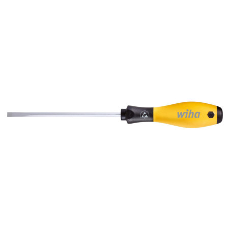 Wiha (27151) Screwdriver  Slotted  4 mm Tip  100mm Blade  211mm Overall