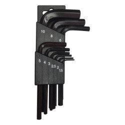 Duratool (K150HX2100-1) Hex Key Set  Short Series  9 Pieces