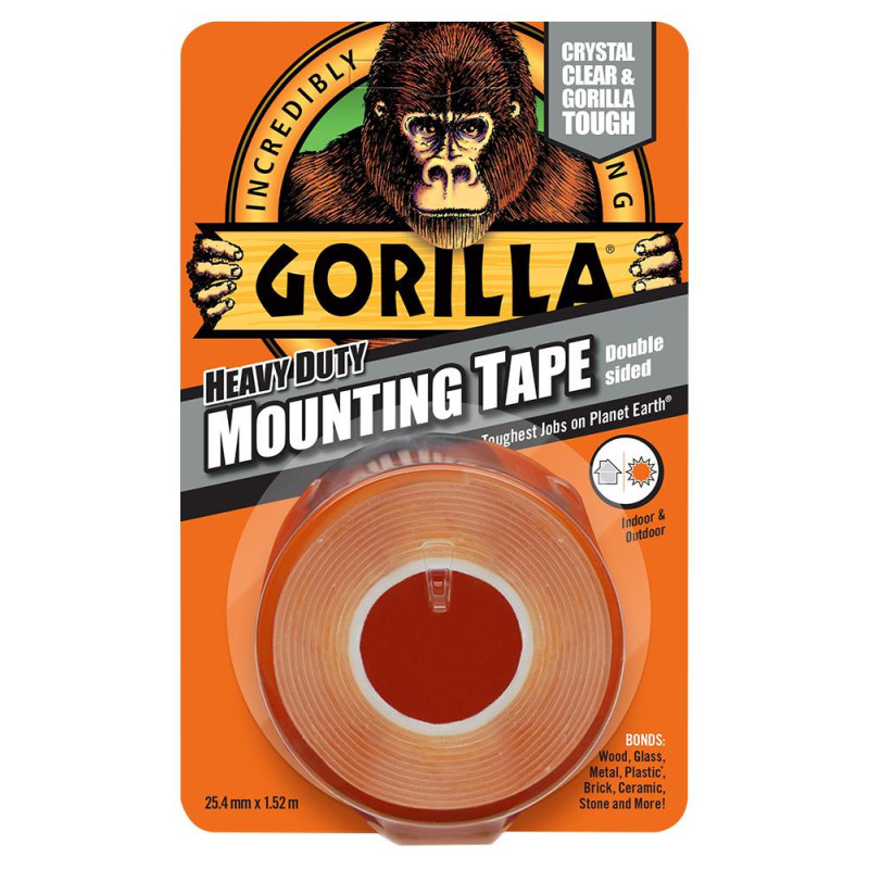 Gorilla (3044101) Foam Tape  Double Sided  25 mm x 1.5 m