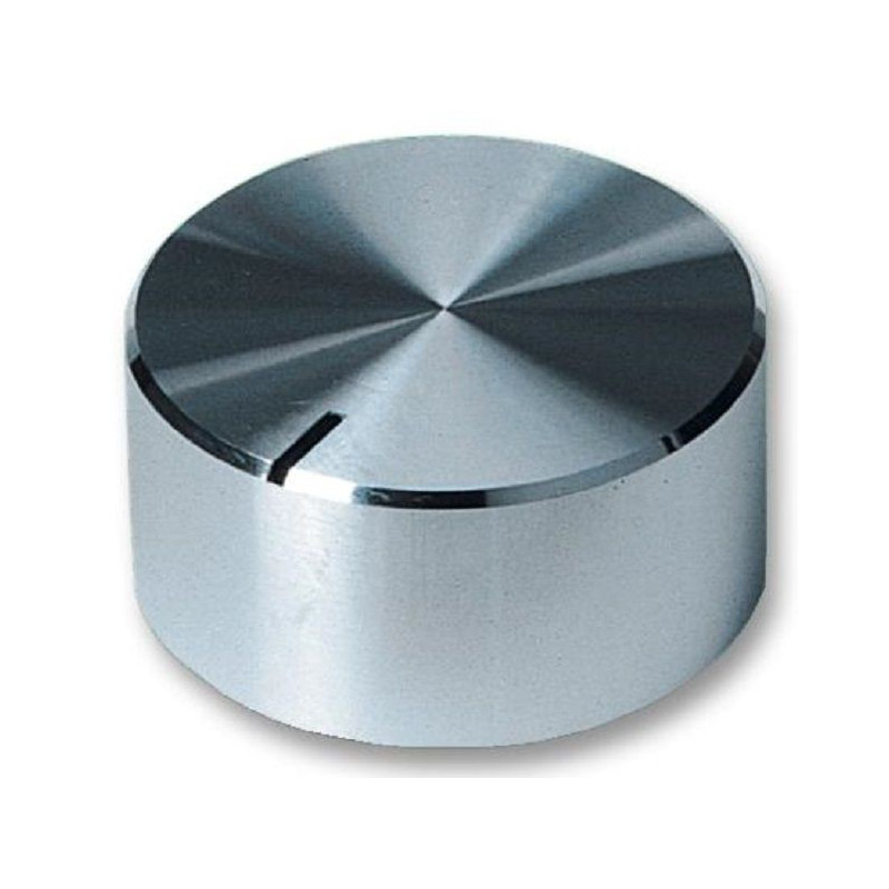 Multicomp 18S-4D Knob  Round Shaft 4mm  Aluminium