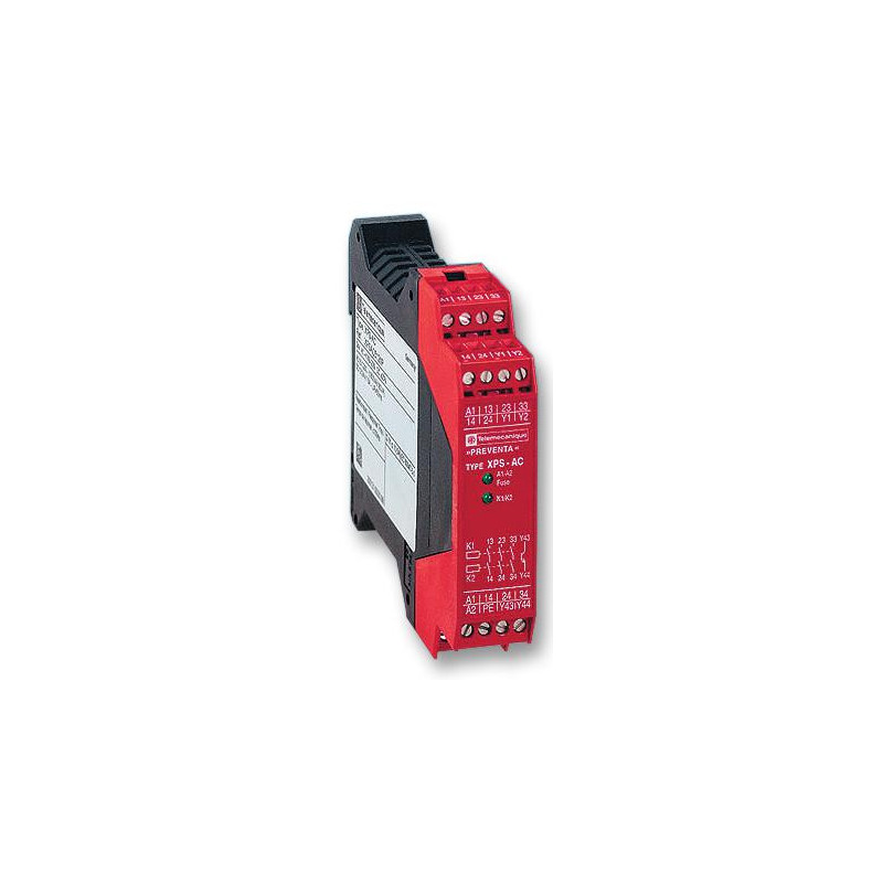 Schnieder  Safety Relay  24 V  3PST-NO  XPSAC Series  DIN Rail  1.5 A