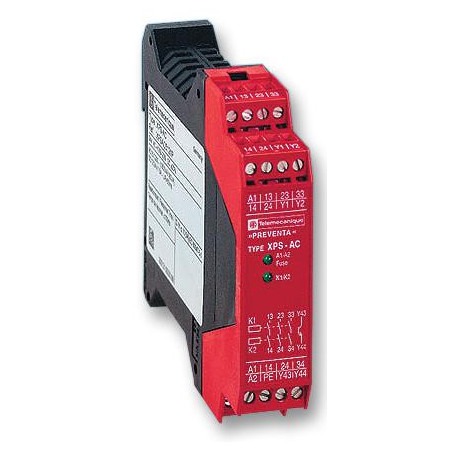 Schnieder  Safety Relay  24 V  3PST-NO  XPSAC Series  DIN Rail  1.5 A