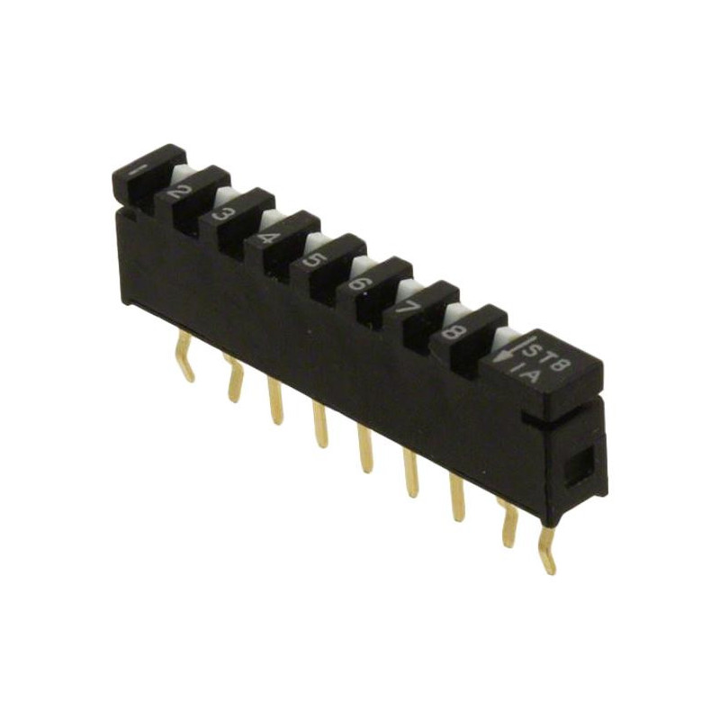 Alcoswitch (STV08) DIP / SIP Switch  SPST  5 V  10 mA