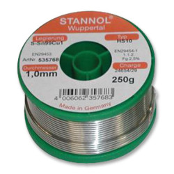 Stannol (535769) Solder Wire  Lead Free  2mm Diameter  227?C  250g