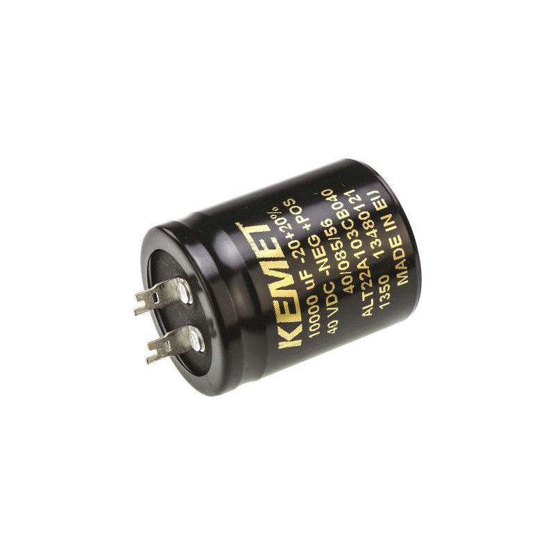 Kemet (ALT22A103CB040) Electrolytic Capacitor  Long Life  10000 F  40 V