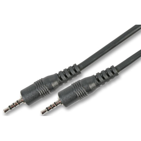 Pro Signal PSG03769 - Audio / Video Cable Assembly, 2.5mm 4 Pole Jack Plug, 2.5mm 4 Pole Jack Plug, 3.28 ft, 1 m, Black