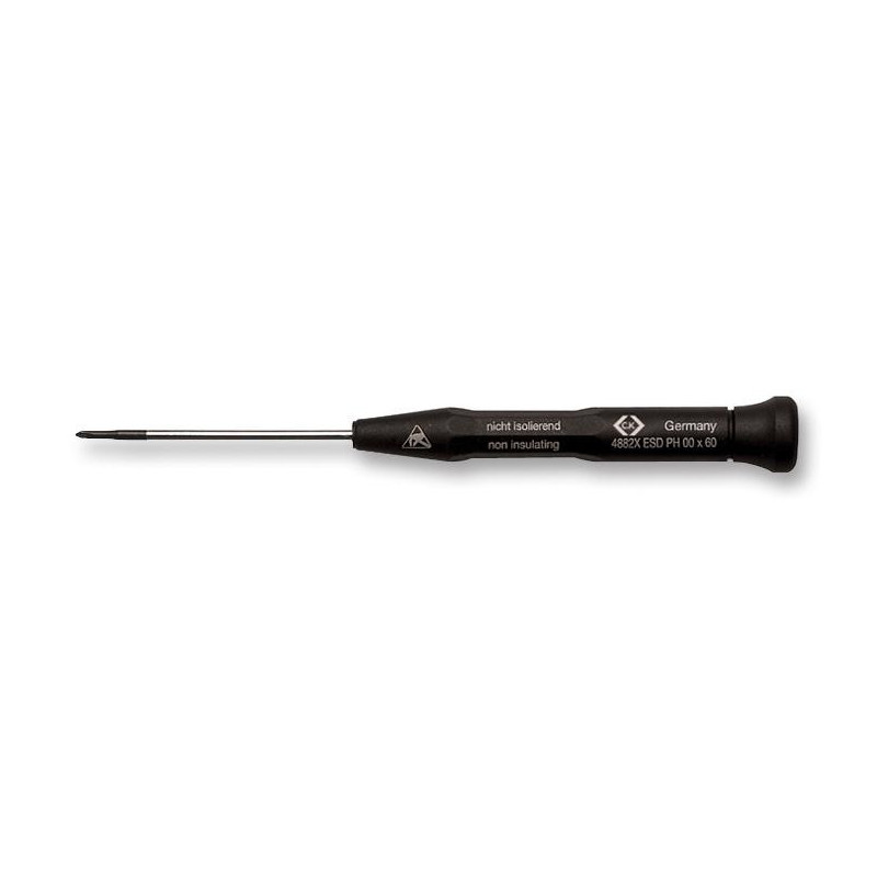 CK Tools (T4882X 0) Phillips Screwdriver, Electronic,  0 Tip, 60 mm Blade