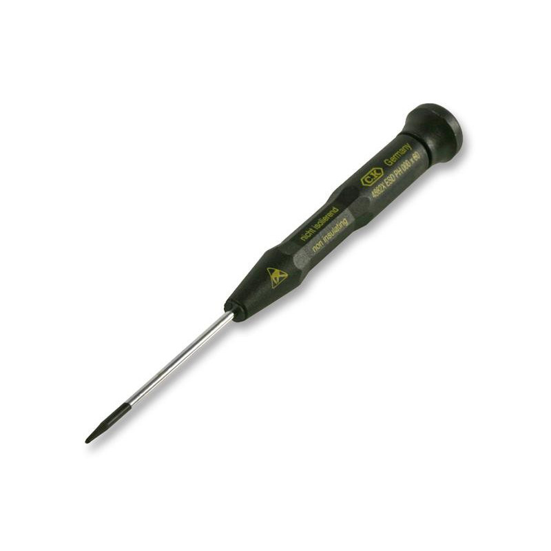 CK Tools (T4882X000ES) Phillips Screwdriver, ESD,  000 Tip, 60mm Blade