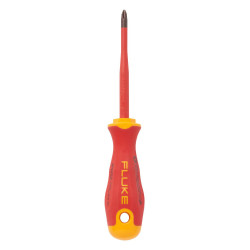 Fluke (IPHS2) Phillips Screwdriver, Insulated,  2 Tip, 100 mm Blade