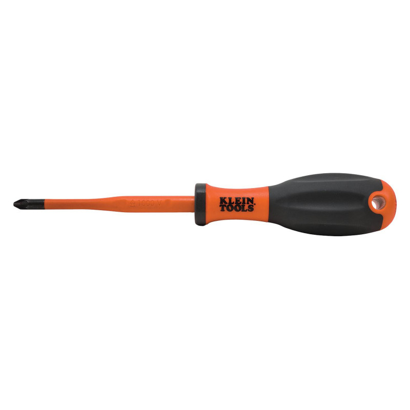 Klein Tools (32247INS) Screwdriver, Pozidrive, VDE,  2 Tip, 100 mm Blade