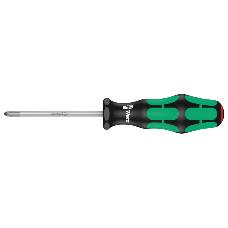 Wera ( 8710) Phillips Screwdriver,  1 Tip, 80 mm Blade Length, 178 mm