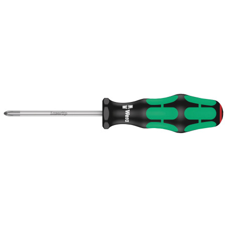 Wera ( 8710) Phillips Screwdriver,  1 Tip, 80 mm Blade Length, 178 mm