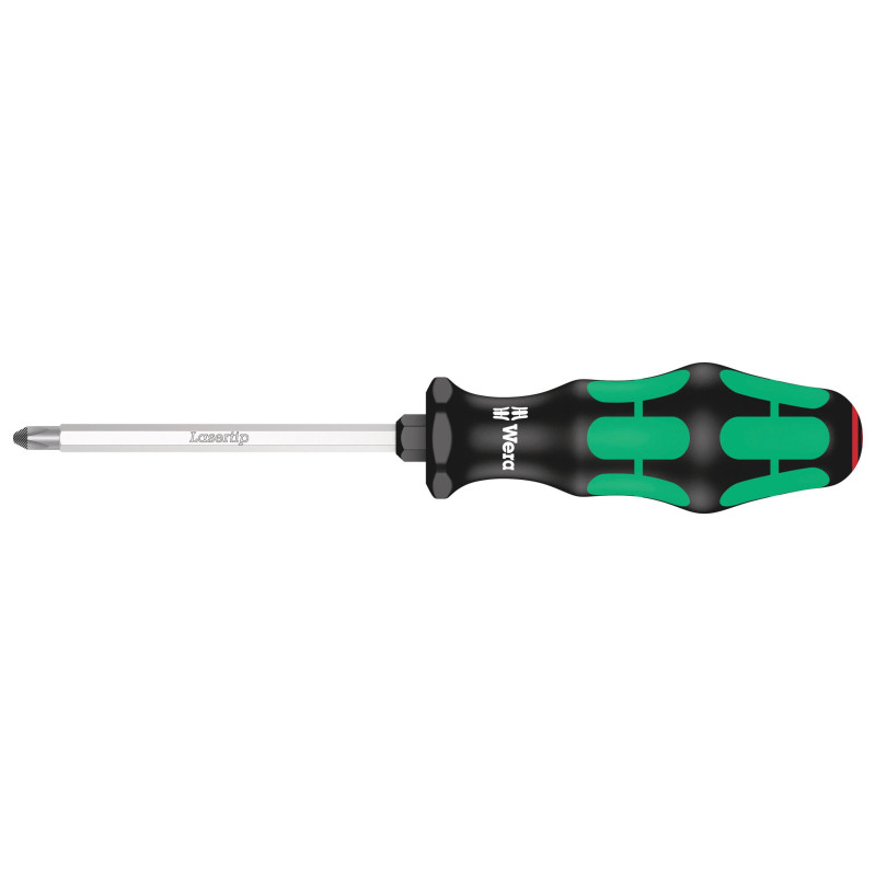 Wera (008752) Phillips Screwdriver, Hex Blade,  2 Tip, 100 mm Blade Length