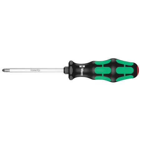 Wera (008752) Phillips Screwdriver, Hex Blade,  2 Tip, 100 mm Blade Length