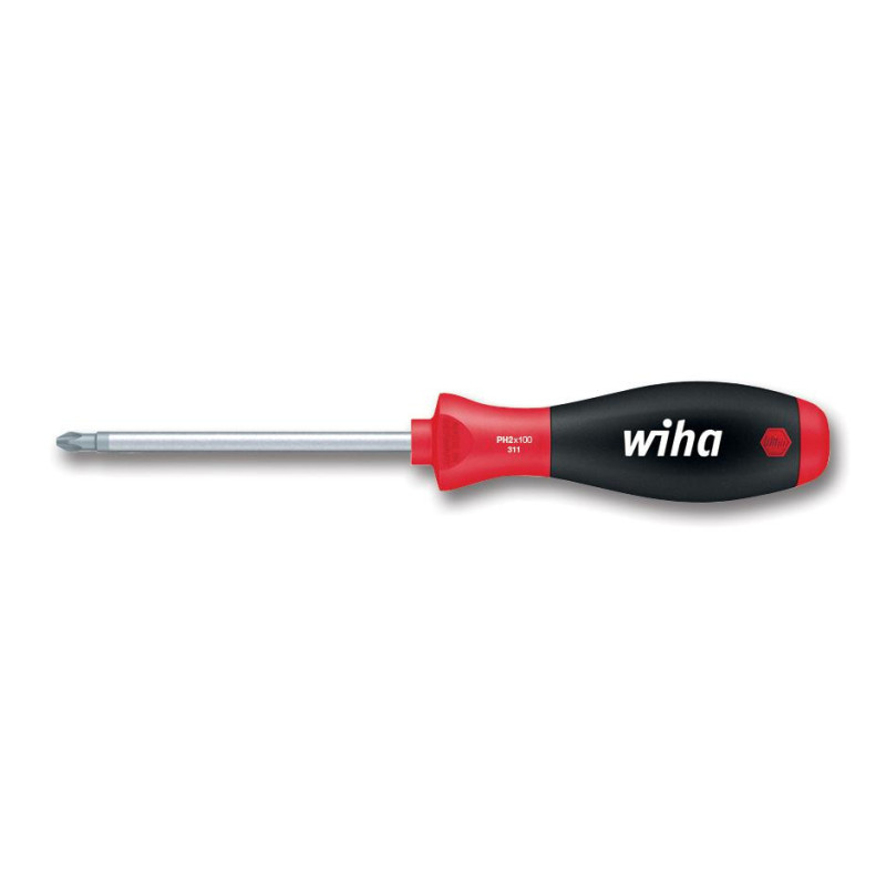 Wiha (311-1L) Phillips Screwdriver,  1 Tip, 200 mm Blade Length, 311 mm