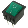 Arcoelectric (C1353AT0/1GRN) Rocker Switch  Off-On  DPST  Illuminated