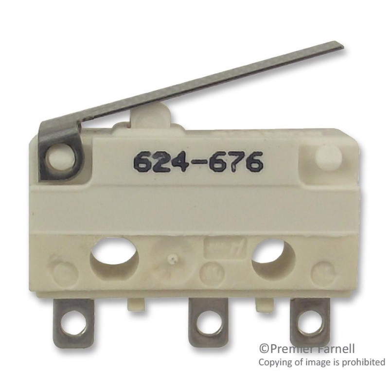 ITW Switches (19N403L18) Microswitch  Snap Action  Lever  SPDT  Solder
