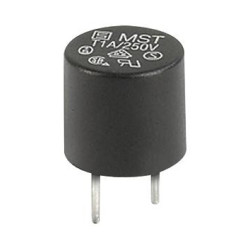 SCHURTER 0034.6615 Fuse, PCB Leaded, 1 A, 250 VAC, MST 250, 125 VDC, Time Delay, Radial Leaded 1214697