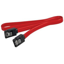 PRO SIGNAL PSG91597 Computer Cable, SATA 7 Way J Type, SATA 7 Way J Type, 17.7 ", 450 mm, Red 3403398