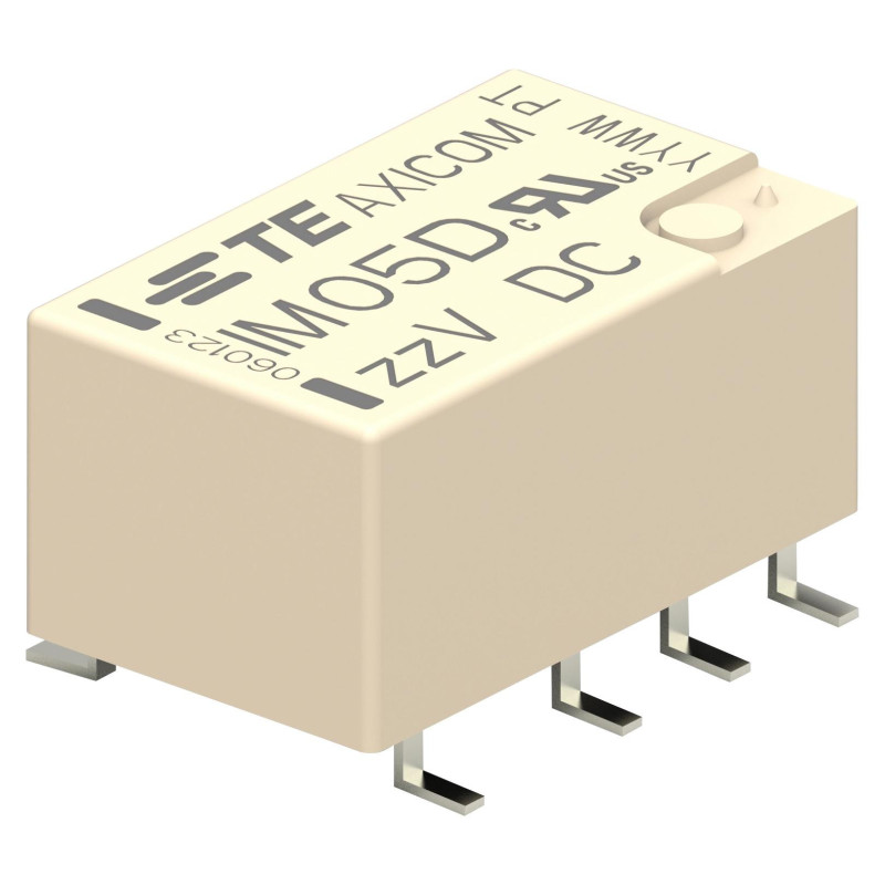 AXICOM - TE CONNECTIVITY ( IM05DGR) Power Relay, DPDT, 9 VDC, 5 A, IM, Surface Mount, Non Latching 3702840