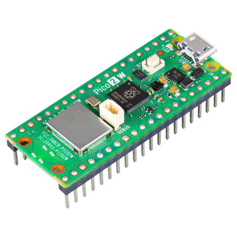 RASPBERRY-PI ( SC1632) Raspberry Pi PICO 2 Board, RP2350, 32-bit ARM Cortex-M33 / RISC-V, 2 Core, 520KB, 150MHz 4667137