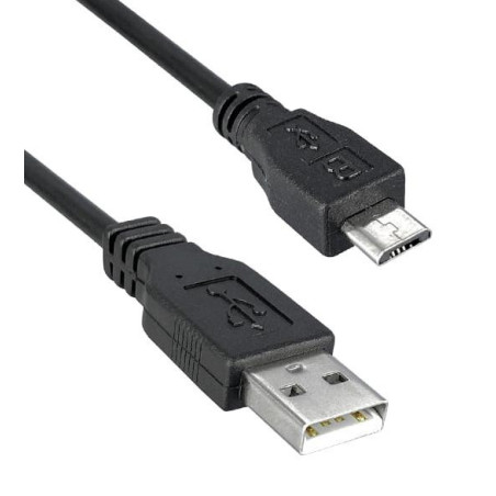 USB Cable, 3.05m, USB to Micro USB, Black, 3025034-10, Qualtek