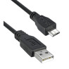 USB Cable  1m  USB to Micro USB   Black  3025030-03  Qualtek