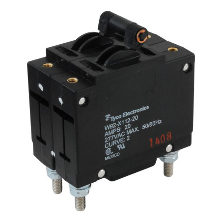 TE Connectivity  Hydromagnetic  Circuit Breaker  2P  277V  20A