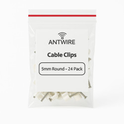 Antwire (ANTSADDLE5MM-BP24) Cable Saddle Round 5mm - 24 Pack ANTSADDLE5MM-BP24