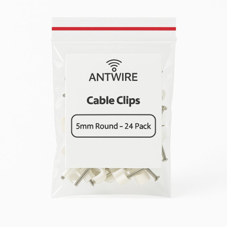 Antwire (ANTSADDLE5MM-BP24) Cable Saddle Round 5mm - 24 Pack ANTSADDLE5MM-BP24