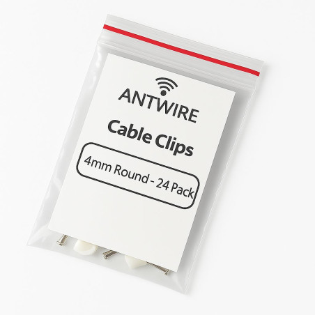 Antwire (ANTSADDLE4MM-BP24) Cable Saddle Round 4mm - 24 Pack ANTSADDLE4MM-BP24