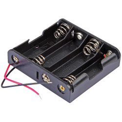 MULTICOMP PRO (MP000333) Battery Holder, Flat, Wired, 4 x AA 3126569-1