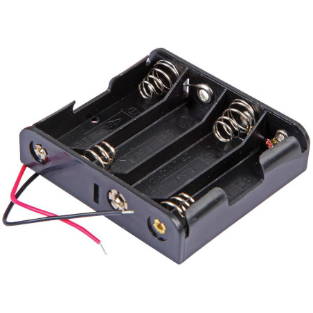 MULTICOMP PRO (MP000333) Battery Holder, Flat, Wired, 4 x AA 3126569-1