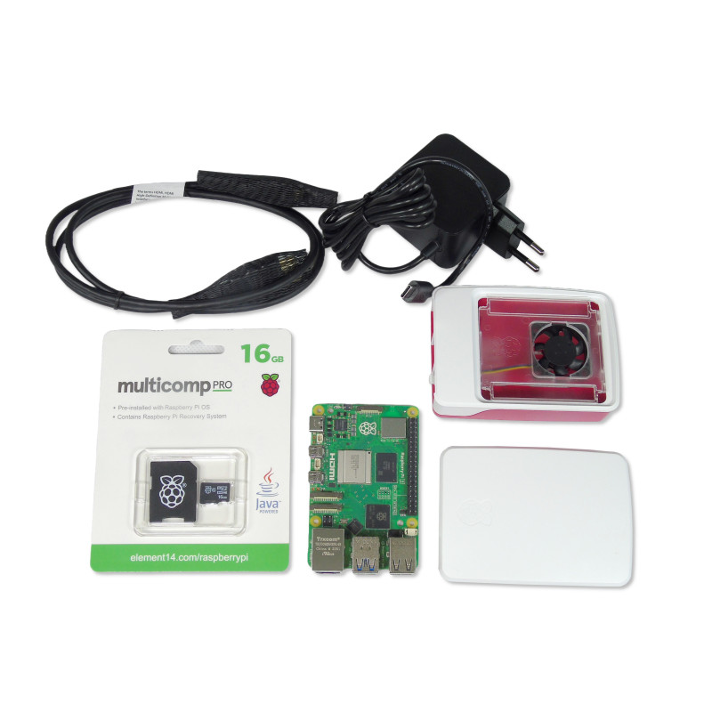 MULTICOMP PRO (RPI5-STARTER KIT-8GB-EU) RASPBERRY PI 5 STARTER KIT, 8GB, EU PLUG 4632383