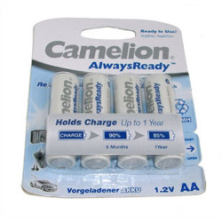 CAMELION NH AA2100ARBP4 (MEC) AA Size Battery NiMH 2A1 Priced Per 4 per Pack NH-AA2100ARBP4(MEC)