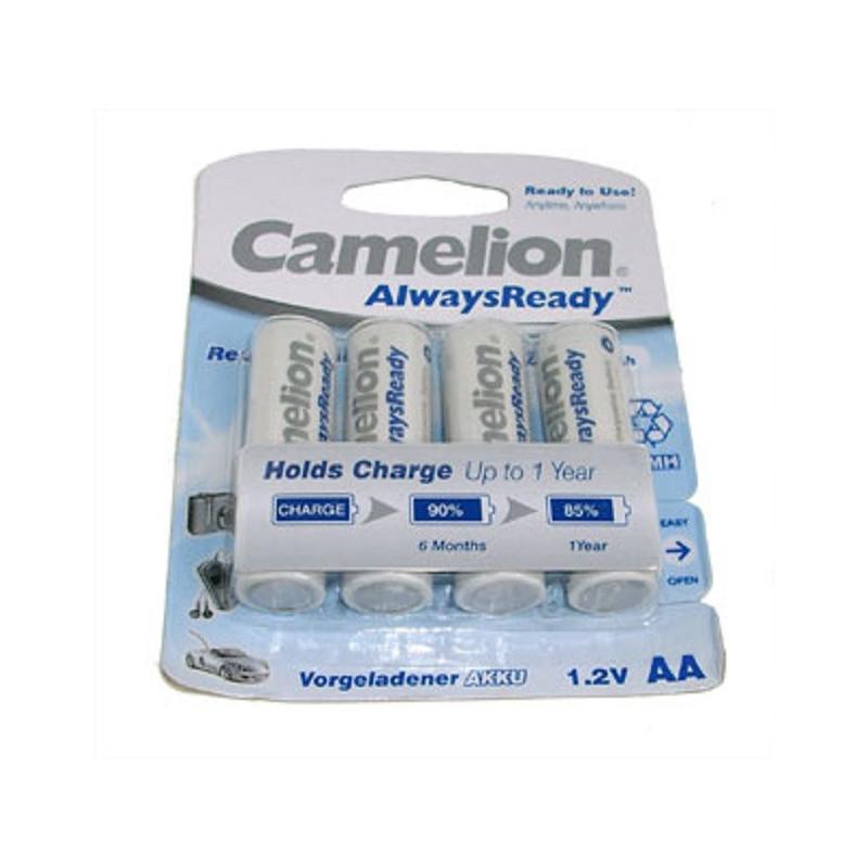 CAMELION NH AA2100ARBP4 (MEC) AA Size Battery NiMH 2A1 Priced Per 4 per Pack NH-AA2100ARBP4(MEC)