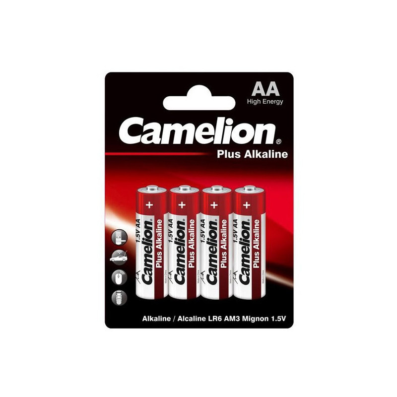 LR6 BP4 CAMELION LR6 BP4 AA Size Battery 1.5V Super Alkaline 4 per Pack LR6-BP4